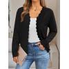 imageLILLUSORY Womens Cardigan Sweaters Long Sleeve Casual Lightweight Button Down VNeck Fall Clothes 2025Black
