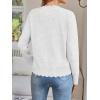 imageLILLUSORY Womens Cardigan Sweaters Long Sleeve Casual Lightweight Button Down VNeck Fall Clothes 2025Grey