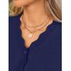 imageLILLUSORY Womens Cardigan Sweaters Long Sleeve Casual Lightweight Button Down VNeck Fall Clothes 2025Navy