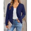 imageLILLUSORY Womens Cardigan Sweaters Long Sleeve Casual Lightweight Button Down VNeck Fall Clothes 2025Navy