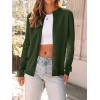 imageLILLUSORY Womens Fall Cardigan Sweaters 2025 Lightweight Oufits Clothes Fashion Trendy Long Sleeve Tops Casual JacketsArmygreen
