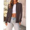 imageLILLUSORY Womens Fall Cardigan Sweaters 2025 Lightweight Oufits Clothes Fashion Trendy Long Sleeve Tops Casual JacketsCoffee