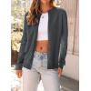 imageLILLUSORY Womens Fall Cardigan Sweaters 2025 Lightweight Oufits Clothes Fashion Trendy Long Sleeve Tops Casual JacketsGrey