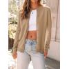 imageLILLUSORY Womens Fall Cardigan Sweaters 2025 Lightweight Oufits Clothes Fashion Trendy Long Sleeve Tops Casual JacketsKhaki
