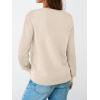imageLILLUSORY Womens Lightweight Sweater Fall Fashion 2025 Pullover Soft Basic Knit Dressy Casual Tops Winter Outfits ClothesAlmond