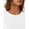 imageLILLUSORY Womens Lightweight Sweater Fall Fashion 2025 Pullover Soft Basic Knit Dressy Casual Tops Winter Outfits ClothesWhite