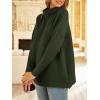 imageLILLUSORY Womens Mock Turtleneck Sweaters Oversized Long Sleeve Casual Knit Pullover 2025 Tunic Tops Wear with LeggingsArmy Green