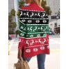 imageLILLUSORY Womens Mock Turtleneck Sweaters Oversized Long Sleeve Casual Knit Pullover 2025 Tunic Tops Wear with LeggingsXmassnow