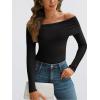 imageLILLUSORY Womens Off The Shoulder Sweater Fall Long Sleeve Going Out Y2k Tops Winter Date Night OutfitsBlack