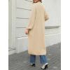 imageLILLUSORY Womens Oversized Long Cardigan Open Front Duster Sweater with PocketsApricot