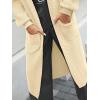 imageLILLUSORY Womens Oversized Long Cardigan Open Front Duster Sweater with PocketsApricot