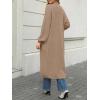 imageLILLUSORY Womens Oversized Long Cardigan Open Front Duster Sweater with PocketsKhaki