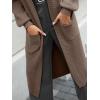 imageLILLUSORY Womens Oversized Long Cardigan Open Front Duster Sweater with PocketsNutmeg