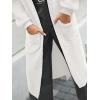imageLILLUSORY Womens Oversized Long Cardigan Open Front Duster Sweater with PocketsOffwhite