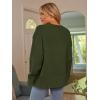 imageLILLUSORY Womens Oversized Sweaters Fuzzy Chunky Warm Pullover SweaterArmy Green