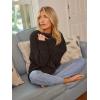 imageLILLUSORY Womens Oversized Sweaters Fuzzy Chunky Warm Pullover SweaterCoffee