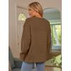 imageLILLUSORY Womens Oversized Sweaters Fuzzy Chunky Warm Pullover SweaterDark Apricot