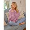 imageLILLUSORY Womens Oversized Sweaters Fuzzy Chunky Warm Pullover SweaterDusty Pink