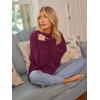 imageLILLUSORY Womens Oversized Sweaters Fuzzy Chunky Warm Pullover SweaterFuchsia