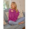 imageLILLUSORY Womens Oversized Sweaters Fuzzy Chunky Warm Pullover SweaterHot Pink