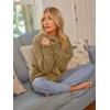 imageLILLUSORY Womens Oversized Sweaters Fuzzy Chunky Warm Pullover SweaterKhaki