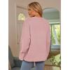 imageLILLUSORY Womens Oversized Sweaters Fuzzy Chunky Warm Pullover SweaterLight Pink