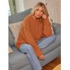 imageLILLUSORY Womens Oversized Sweaters Fuzzy Chunky Warm Pullover SweaterOrange