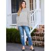 imageLILLUSORY Womens Oversized Sweaters Fuzzy Chunky Warm Pullover SweaterStripes Grey