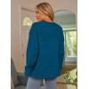 imageLILLUSORY Womens Oversized Sweaters Fuzzy Chunky Warm Pullover SweaterTeal Blue