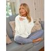 imageLILLUSORY Womens Oversized Sweaters Fuzzy Chunky Warm Pullover SweaterWhite