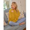 imageLILLUSORY Womens Oversized Sweaters Fuzzy Chunky Warm Pullover SweaterYellow