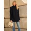 imageLILLUSORY Womens Oversized Turtleneck Sweaters Fall Batwing Sleeve Ribbed Tunic SweaterBlack