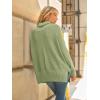 imageLILLUSORY Womens Oversized Turtleneck Sweaters Fall Batwing Sleeve Ribbed Tunic SweaterFruit Green