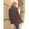 imageLILLUSORY Womens Oversized Turtleneck Sweaters Fall Batwing Sleeve Ribbed Tunic SweaterNutmeg