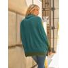 imageLILLUSORY Womens Oversized Turtleneck Sweaters Fall Batwing Sleeve Ribbed Tunic SweaterOpal