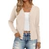 imageLILLUSORY Womens Cardigan Sweaters Long Sleeve Casual Lightweight Button Down VNeck Fall Clothes 2025Apricot