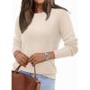 imageLILLUSORY Womens Lightweight Sweater Fall Fashion 2025 Pullover Soft Basic Knit Dressy Casual Tops Winter Outfits ClothesAlmond