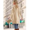 imageLILLUSORY Womens Turtleneck Oversized Sweaters Long Batwing Sleeve Spilt Hem Tunic Pullover Knit TopsApricot