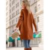 imageLILLUSORY Womens Turtleneck Oversized Sweaters Long Batwing Sleeve Spilt Hem Tunic Pullover Knit TopsOrange
