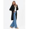 imageLILLUSORY Long Cardigan Sweaters for Women Fall Trendy Oversized Open Front Winter CoatBlack