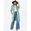 imageLILLUSORY Long Cardigan Sweaters for Women Fall Trendy Oversized Open Front Winter CoatGreen