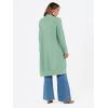 imageLILLUSORY Long Cardigan Sweaters for Women Fall Trendy Oversized Open Front Winter CoatGreen