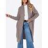 imageLILLUSORY Long Cardigan Sweaters for Women Fall Trendy Oversized Open Front Winter CoatLight Camel