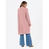 imageLILLUSORY Long Cardigan Sweaters for Women Fall Trendy Oversized Open Front Winter CoatPink