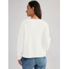 imageLILLUSORY Women Cardigan Sweaters Fall Outfit Clothes Fashion Cropped Jackets Trendy 2025 Casual Long Sleeve TopsA White