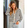 imageLILLUSORY Women Cardigan Sweaters Fall Outfit Clothes Fashion Cropped Jackets Trendy 2025 Casual Long Sleeve TopsApricot Black