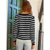 imageLILLUSORY Women Cardigan Sweaters Fall Outfit Clothes Fashion Cropped Jackets Trendy 2025 Casual Long Sleeve TopsBlack White