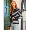 imageLILLUSORY Women Cardigan Sweaters Fall Outfit Clothes Fashion Cropped Jackets Trendy 2025 Casual Long Sleeve TopsBlack White