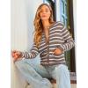 imageLILLUSORY Women Cardigan Sweaters Fall Outfit Clothes Fashion Cropped Jackets Trendy 2025 Casual Long Sleeve TopsNutmeg White