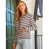 imageLILLUSORY Women Cardigan Sweaters Fall Outfit Clothes Fashion Cropped Jackets Trendy 2025 Casual Long Sleeve TopsNutmeg White